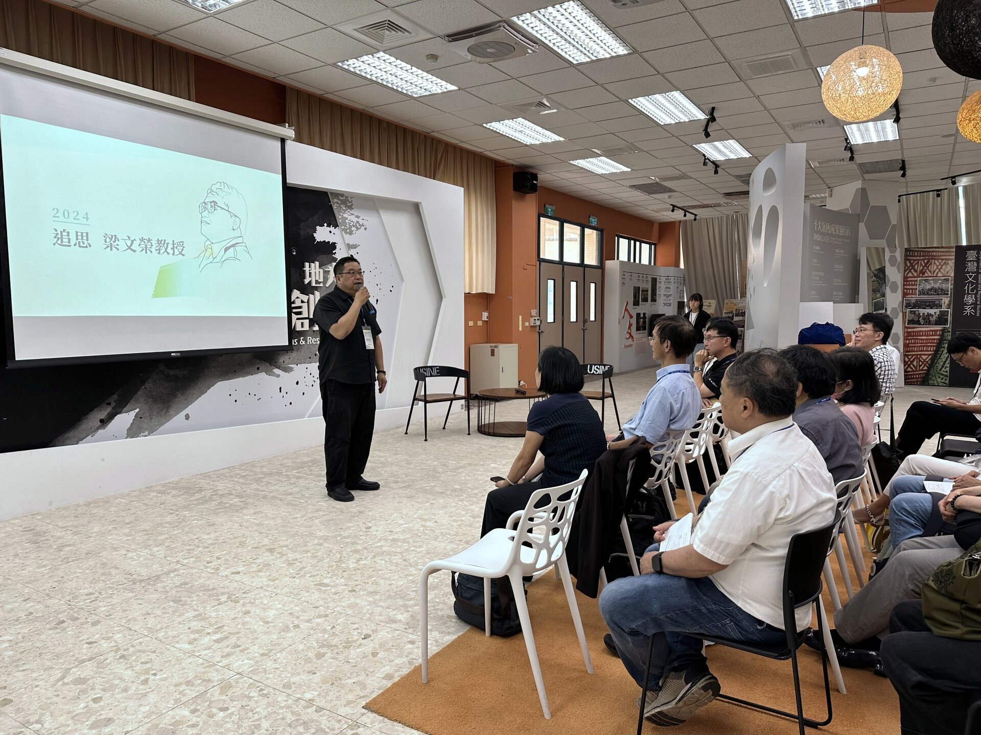 本校廖慶華主任秘書於梁文榮教授追思會致詞分享