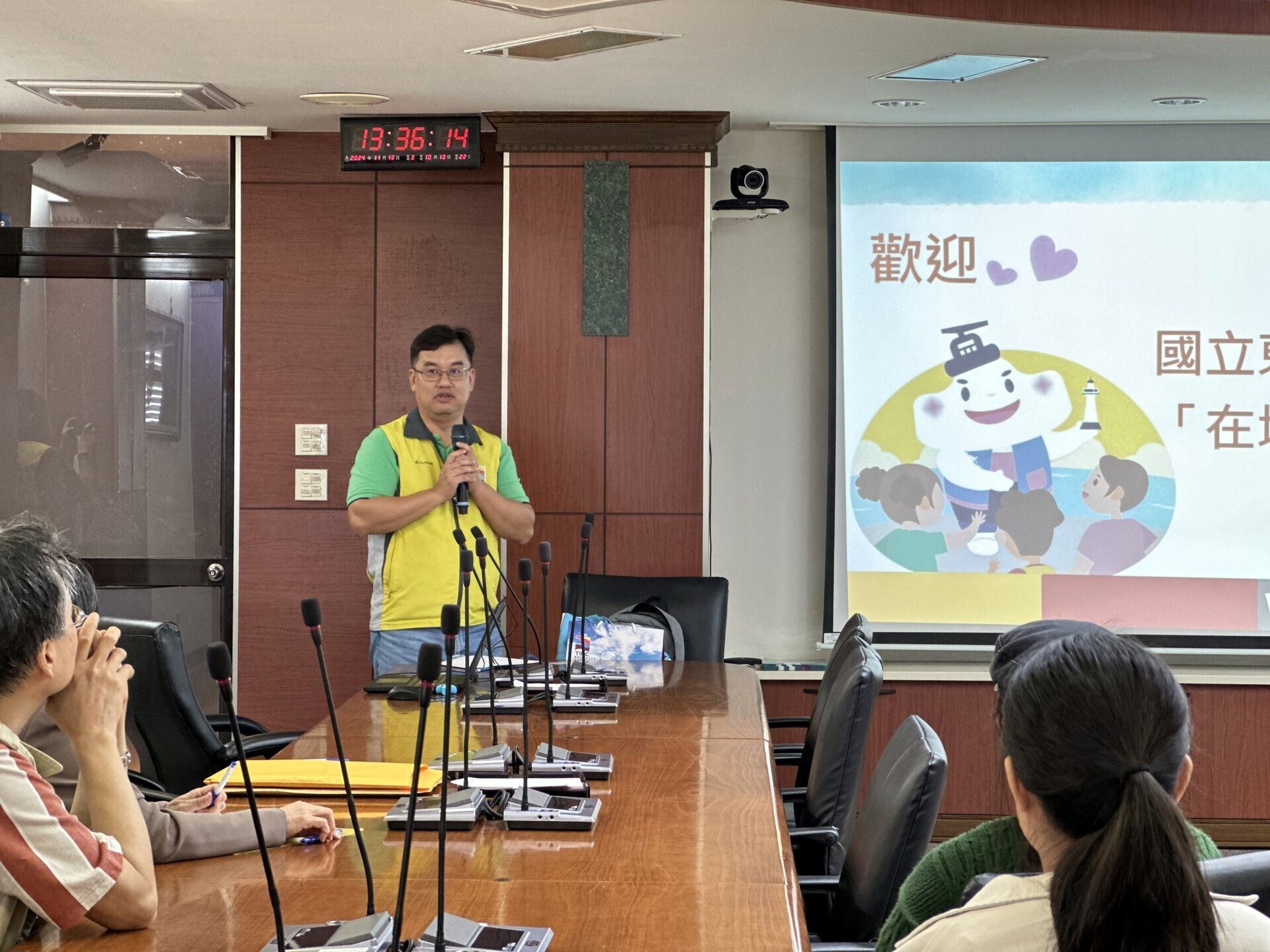 台灣港務公司花蓮港務分公司張國賢經理為參訪活動引言致詞